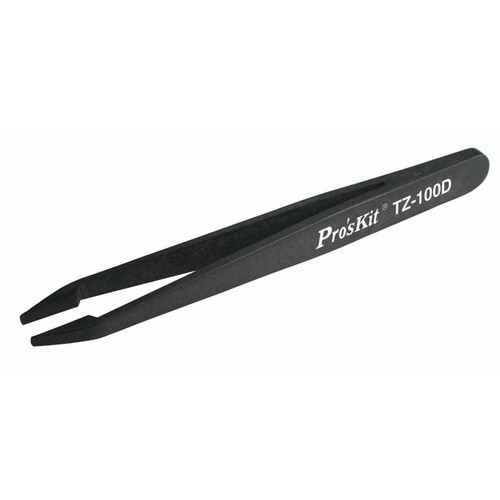 Pro'sKit 900-266 Flat Tip ESD Safe Tweezers