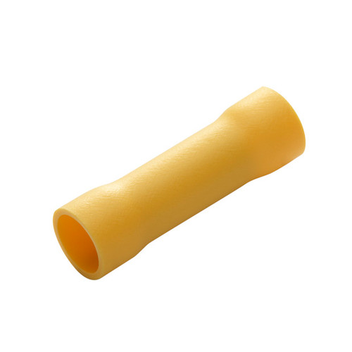Eclipse 902-420-10 AWG 12-10 Yellow Insulted PVC Copper Tubular Butt Splice Connector, 10 Pack
