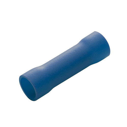 Eclipse 902-419-10 AWG 16-14 Blue Insulted PVC Copper Tubular Butt Splice Connector, 10 Pack