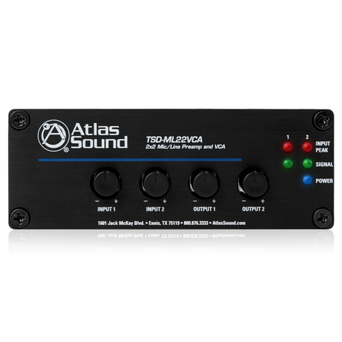 Atlas TSD-ML22VCA 2x2 Mic/Line Preamp
