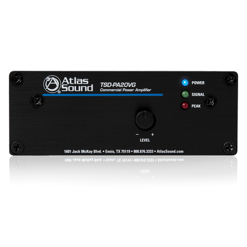 Atlas TSD-PA20VG 20W Mono 4/25V/70.7V/100V Power Amplifier