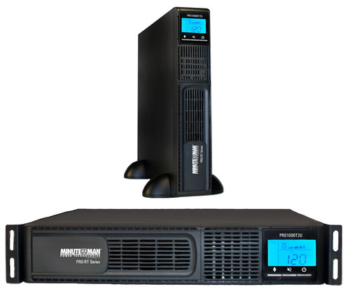 MinuteMan PRO1000RT2U 1000VA 8-Outlet Line-Interactive UPS