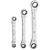 Klein 68244 3-Piece Reversible Ratcheting Box Wrench Set