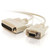 C2G CG03019 6Ft DB25 Male to DB9 Female Serial RS232 Null Modem Cable