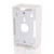 C2G CG03839 Single Gang White Wall Box
