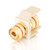 C2G CG28740 Snap-In Red Banana Jack F/F Ivory Keystone Insert Module
