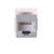 C2G CG35212 180 Degree Silver Cat6 RJ45 UTP Shielded Keystone Jack