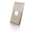 C2G 37093 1-Port Keystone Single Gang Stainless Steel Wall Plate