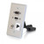 C2G CG39705 HDMI, VGA, 3.5MM Audio Pass Through Single Gang Wall Plate