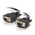 C2G CG52034 50Ft DB9 M/F Serial RS232 Black Extension Cable