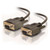 C2G CG52039 10Ft DB9 F/F Black Serial RS232 Null Modem Cable