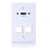 C2G 60160 HDMI Pass Through Single Gang 2-Keystone Wall Plate