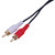 Vanco AG248 4ft. Gold Plated Dual RCA Plugs Cable