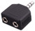 Vanco AD531 (2) 3.5mm Stereo Jacks to 3.5mm Stereo Plug Adapter