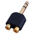 Vanco AD542G 1/4" Stereo Plug- 2-RCA Female Jacks Adapter