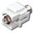 Vanco 820409 White BNC Jack Keystone Insert