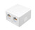 Vanco 820353 White Dual Surface Mount Housing