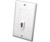 Vanco 120900 Slim Line HDMI Decor Single Wall Plate