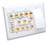 Vanco HTWP62BW Whole House Audio and 6.2 Home Theater White Wall Plate