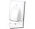Vanco 120618 Hinged Bulk Cable Single Black Wall Plate