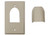 Vanco 120613 Custom Two-Piece Single Black Bulk Cable Wall Plate