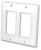 Vanco 820502 Decor Style Dual Ivory Face Plate