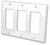 Vanco 820503 Decor Style Triple Ivory Face Plate