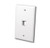 Vanco 820604 Multi-Meida 4 Port Black Keystone Wall Plate