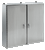 Hoffman A36H4812WFSSLP3PT Type 4X Stainless Steel Continuous Hinge Two-Door Enclosure with 3-Point Latch
