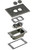 Arlington FLBC101BLTK Concrete Rough-In Floor Box & Trim Kit