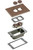 Arlington FLBC101BRTK Concrete Rough-In Floor Box & Trim Kit