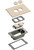 Arlington FLBC101MBTK Concrete Rough-In Floor Box & Trim Kit