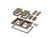 Arlington FLBC8520BR Plastic-Cover Gangable Box Kit
