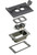 Arlington FLBCF101BLTK Concrete Rough-In Floor Box & Trim Kit