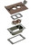 Arlington FLBCF101BRTK Concrete Rough-In Floor Box & Trim Kit