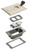 Arlington FLBCF101LATK Concrete Rough-In Floor Box & Trim Kit