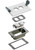 Arlington FLBCF101WTK Concrete Rough-In Floor Box & Trim Kit