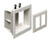 Arlington TVBU505BL Two-Gang Recessed TV Box