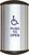 Camden CM-7509/4 9" Long Column(tm) push plate switch / 'WHEELCHAIR' symbol and 'PUSH TO OPEN'