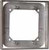 Camden CM-48AL SURFACE BOX, Shallow Depth. Anodized aluminum 4 1/2"W X 4 1/2"H X 3/4"D.For use with CM-45/46 Series.