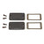 Hammond Manufacturing 1457CEPF 1457C EMI/RFI flanged end panels and gasket kit - 2/pack