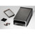 Hammond Manufacturing 1457K1602EBK black EMI/RFI shielded extruded aluminum enclosure flanged panels 6.30x3.30x1.73