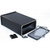 Hammond Manufacturing 1457N1601EBK black EMI/RFI shielded extruded aluminum enclosure 6.30x4.09x2.15