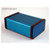 Hammond Manufacturing 1455K1201BU blue extruded aluminum enclosure w/ metal end panels