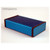 Hammond Manufacturing 1455Q2201BU blue extruded aluminum enclosure w/ metal end panels