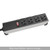 Hammond Manufacturing 1589H8C1 20A H.D. 8 Outlet Strip w/ switch, 6 ft. cord Lock Plug - Outlets Front - Black