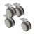 Hammond Manufacturing 1425BLSOFT Soft Grip Cabinet Caster Set