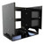 Hammond Manufacturing APBS198UBK 8U Adjustable Depth Wall Rack