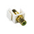 Quest NIN-1405 White, Green Insulator RCA (F-F) Keystone Insert