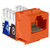 Quest NKJ-6504 Cat6 Orange 8P8C Slim-Style 90 Degree Keystone Jack